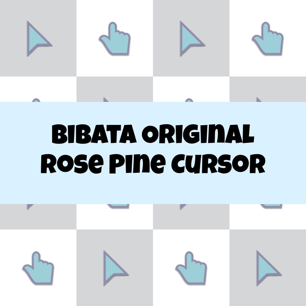 Preview Bibata Original Rose Pine Cursor custom cursor pack